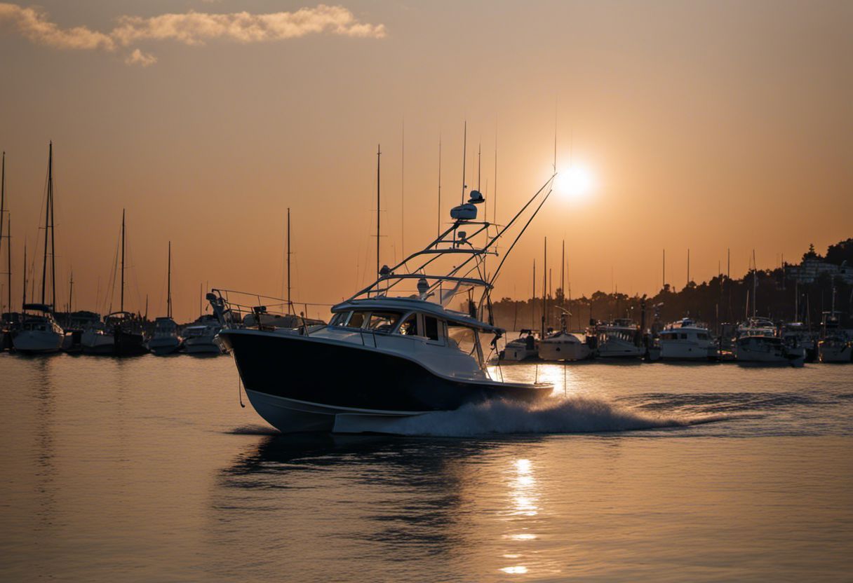 Bateau d'occasion abordable: scène maritime professionnelle