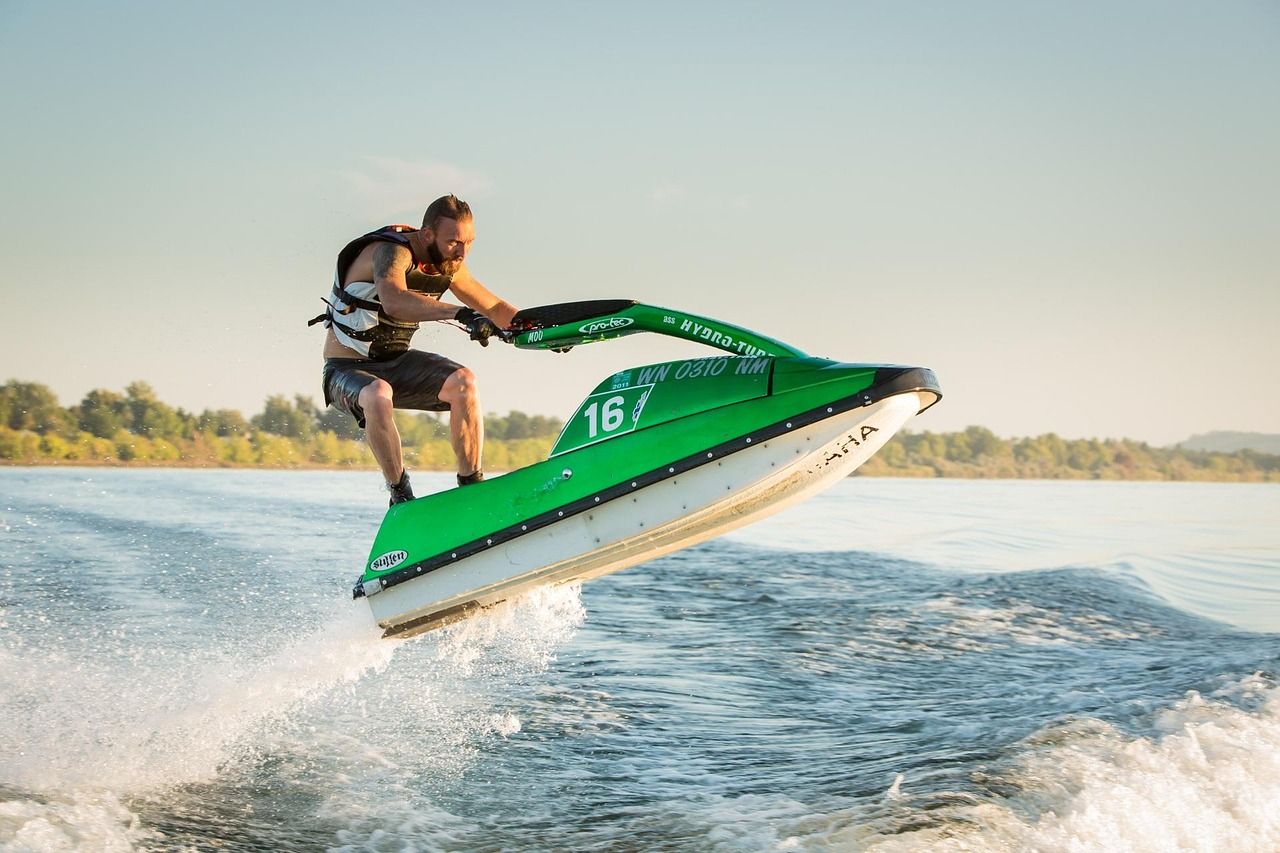 Jet, Ski, L'Eau, Sport, Ensoleillé